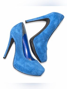 Jessica Simpson Suede Pointed Toe Platform Stiletto Pumps | Size 6